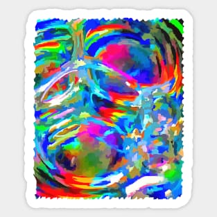 Colorful bright bubbles Sticker